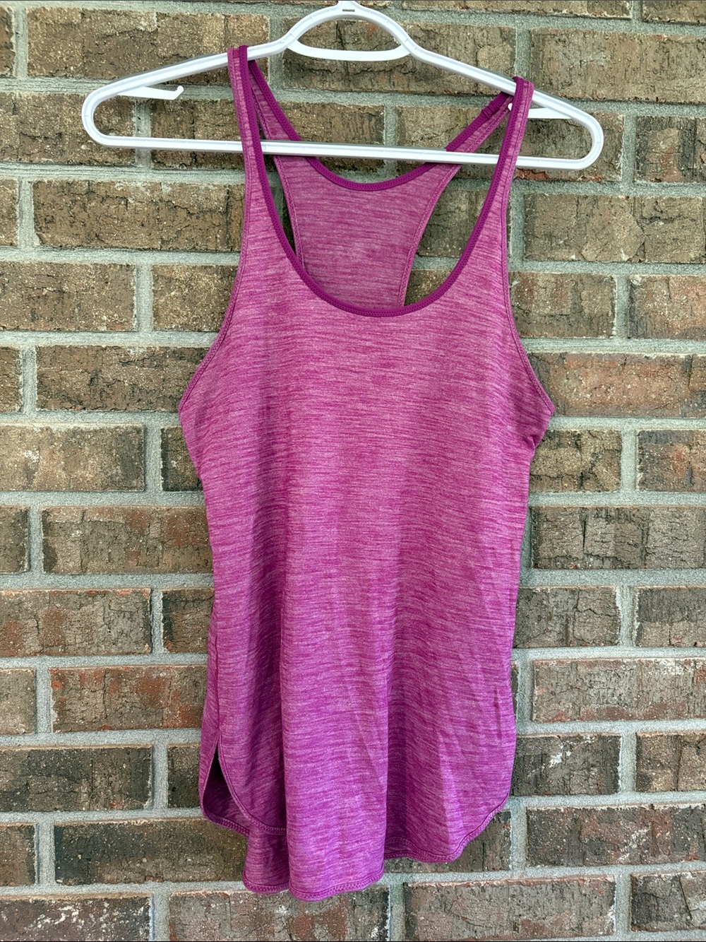 lululemon athletica Heathered Magenta Racerback Tank